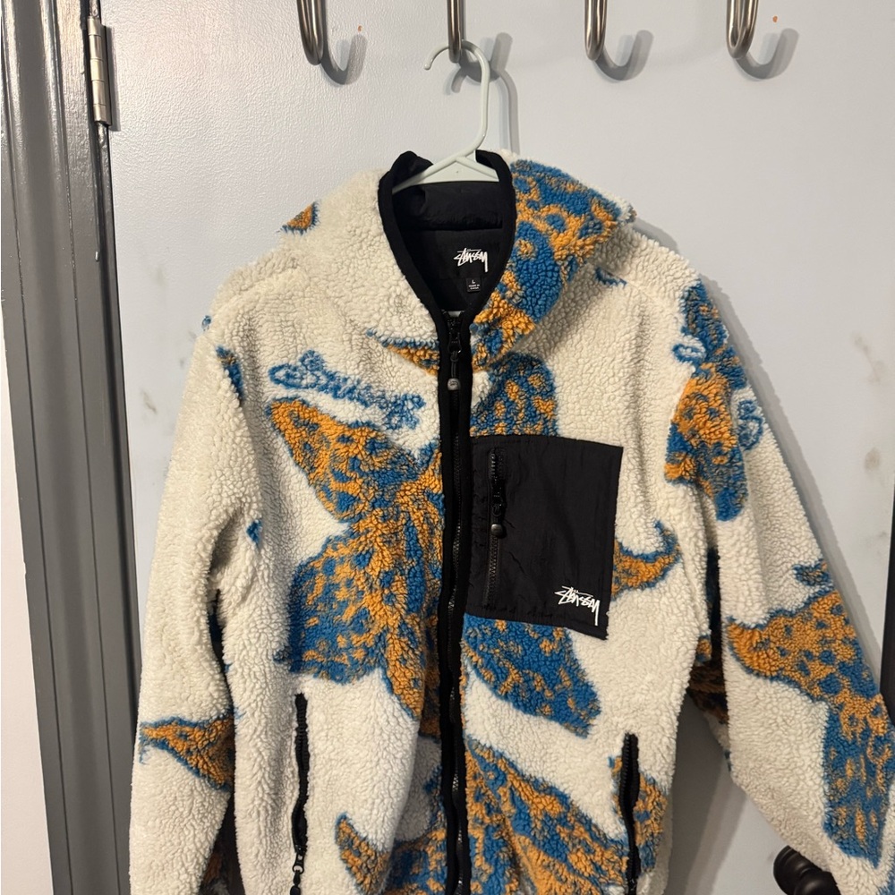 SICK Stussy Floral Fleece Jacket